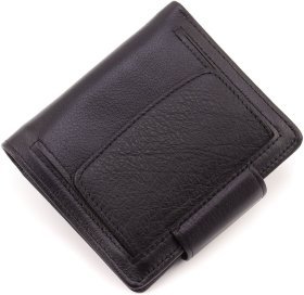 Чорний жіночий гаманець маленького розміру із натуральної шкіри ST Leather 1767301