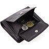 Чорний жіночий гаманець маленького розміру із натуральної шкіри ST Leather 1767301 - 4