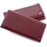Жіночий лаковий гаманець бордового кольору на кнопці ST Leather (16308) - 4