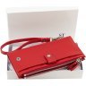 Красный женский купюрник из натуральной кожи на кнопках ST Leather 1767401 - 10