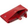 Красный женский купюрник из натуральной кожи на кнопках ST Leather 1767401 - 7