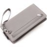 Світло-сірий жіночий гаманець-клатч із натуральної шкіри на зап'ястя Karya 67501 - 4