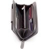 Светло-серый женский кошелек-клатч из натуральной кожи на запястье Karya 67501 - 2