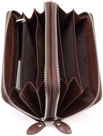 Кожаный мужской клатч на две молнии ST Leather (16562)