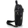 Чоловіча сумка-барсетка з натуральної шкіри чорного кольору на дві блискавки Tavinchi 77601 - 5