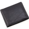 Черное мужское портмоне маленького размера из натуральной кожи на магнитах Grande Pelle 67801 - 3