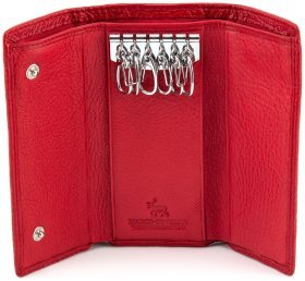 Красная ключница из натуральной кожи Marco Coverna (16650)