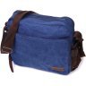 Синяя мужская сумка-мессенджер среднего размера из плотного текстиля Vintage 2422207 - 1