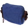 Синя чоловіча сумка-месенджер середнього розміру із щільного текстилю Vintage 2422207 - 2