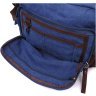 Синяя мужская сумка-мессенджер среднего размера из плотного текстиля Vintage 2422207 - 4