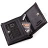 Кожаный маленький кошелек с тиснением KARYA (0953-53) - 5
