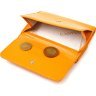 Середній жіночий гаманець помаранчевого кольору із натуральної шкіри флотар CANPELLINI (2421592) - 5