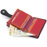 Маленький жіночий гаманець чорного кольору в кольоровий горошок з RFID - Visconti Pluto 68901 - 6