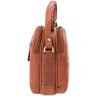 Светло-коричневая женская сумка через плечо из натуральной кожи на три молнии Visconti Holly 69001 - 12