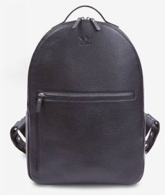 Темно-синій міський рюкзак із фактурної шкіри на блискавці BlankNote Groove L 79001