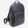 Темно-синий городской рюкзак из фактурной кожи на молнии BlankNote Groove L 79001 - 2