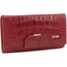 Червоний великий жіночий гаманець з якісної шкіри з тисненням Bond Non (10907) УЦЕНКА! - 1