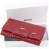 Червоний великий жіночий гаманець з якісної шкіри з тисненням Bond Non (10907) УЦЕНКА! - 7
