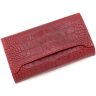 Червоний великий жіночий гаманець з якісної шкіри з тисненням Bond Non (10907) УЦЕНКА! - 4