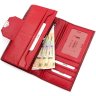 Червоний великий жіночий гаманець з якісної шкіри з тисненням Bond Non (10907) УЦЕНКА! - 5