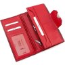 Червоний великий жіночий гаманець з якісної шкіри з тисненням Bond Non (10907) УЦЕНКА! - 6