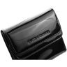 Лакований жіночий гаманець із натуральної шкіри чорного кольору з монетницею Smith&Canova Haxey 69701 - 4