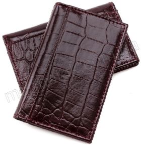 Лаковая бордовая обложка для документов KARYA (056-60)