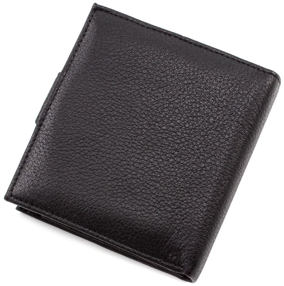 Компактний чоловічий гаманець на кнопці H.T Leather (16792)