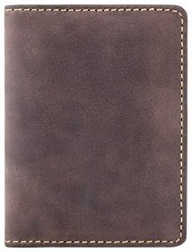 Кожаная визитница винтажного стиля в коричневом цвете Visconti 70702