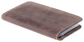 Кожаная визитница винтажного стиля в коричневом цвете Visconti 70702