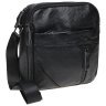 Недорогая мужская сумка из натуральной кожи компактного размера через плечо Borsa Leather (15662) - 1