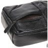 Недорогая мужская сумка из натуральной кожи компактного размера через плечо Borsa Leather (15662) - 4