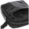 Недорогая мужская сумка из натуральной кожи компактного размера через плечо Borsa Leather (15662) - 6