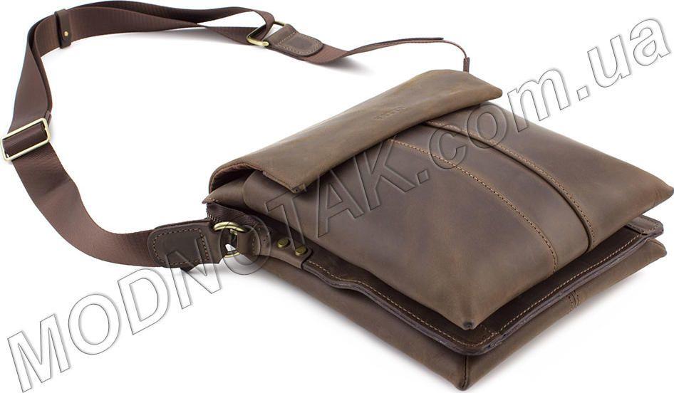 Мужская сумка с ручкой из винтажной качественной кожи VATTO (11629)