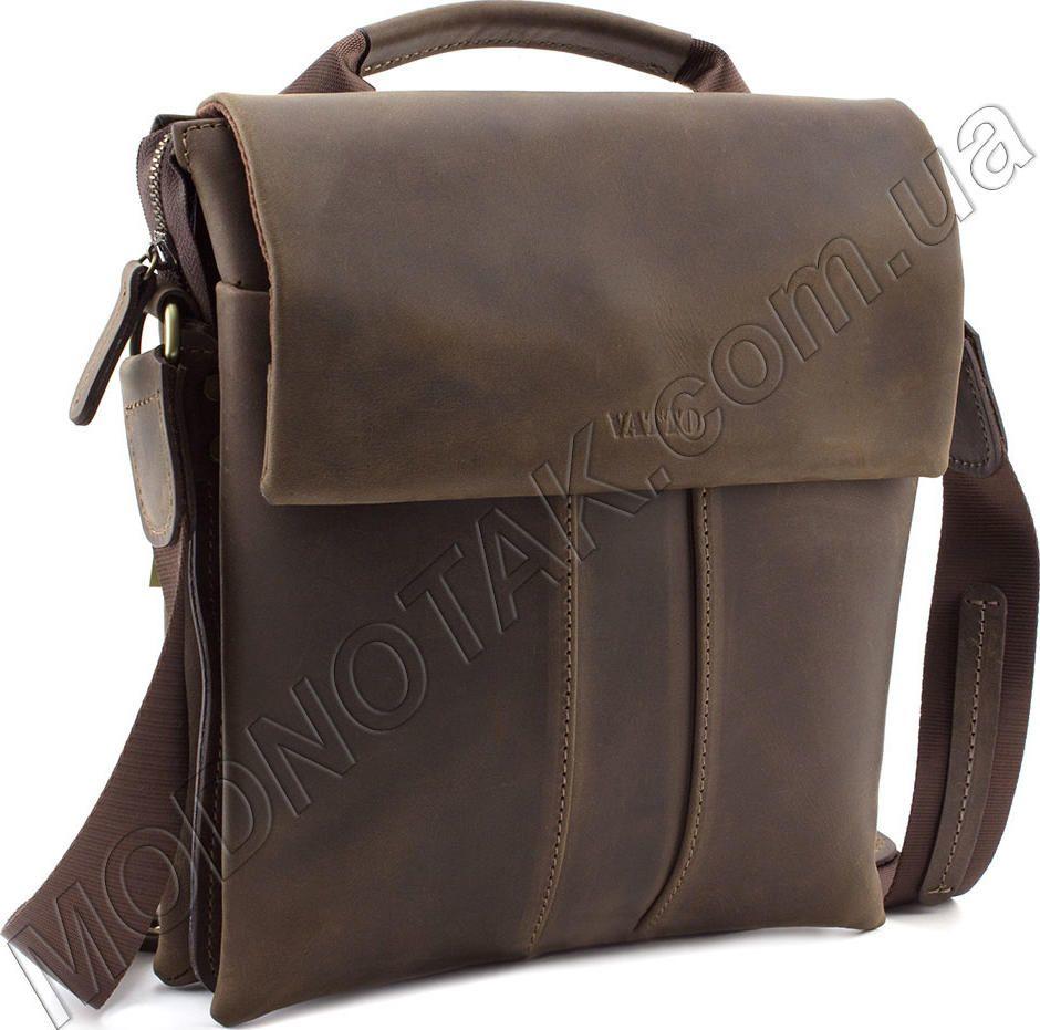 Мужская сумка с ручкой из винтажной качественной кожи VATTO (11629)
