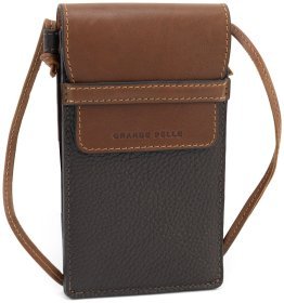 Сумочка кросс-боди для телефона из натуральной итальянской кожи Grande Pelle 102302