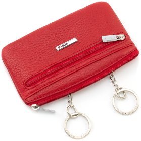 Кожаная ключница красного цвета Karya (435-46)