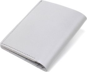 Сірий невеликий портмоне з натуральної шкіри з монетницею Shvigel (2416493)