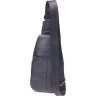 Мужская сумка-слинг среднего размера из натуральной кожи с тиснением Vintage (2421400) - 2