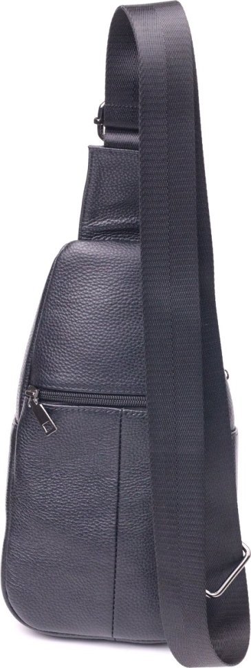 Чоловіча сумка-слінг середнього розміру з натуральної шкіри з тисненням Vintage (2421400)