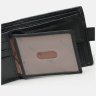 Мужское горизонтальное портмоне из натуральной кожи черного цвета на кнопке Tailian 72702 - 4