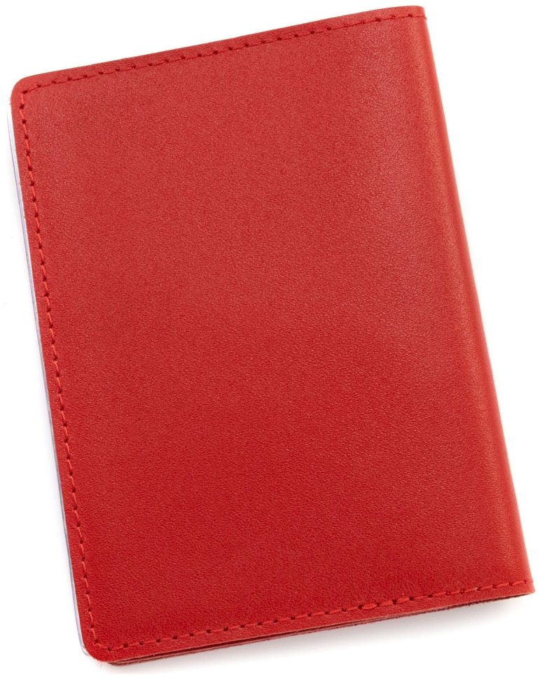 Компактная кожаная обложка красного цвета для автодокументов с прозрачными файлами Leather Collection 102802 фото №3 Компактная кожаная обложка красного цвета для автодокументов с прозрачными файлами Leather Collection 102802 modnotak фото №3