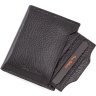 Черное портмоне из фактурной кожи с картхолдером Tony Bellucci (10686) - 2