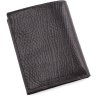 Чорне портмоне з фактурної шкіри з Картхолдер Tony Bellucci (10686) - 6