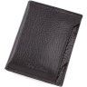 Чорне портмоне з фактурної шкіри з Картхолдер Tony Bellucci (10686) - 1