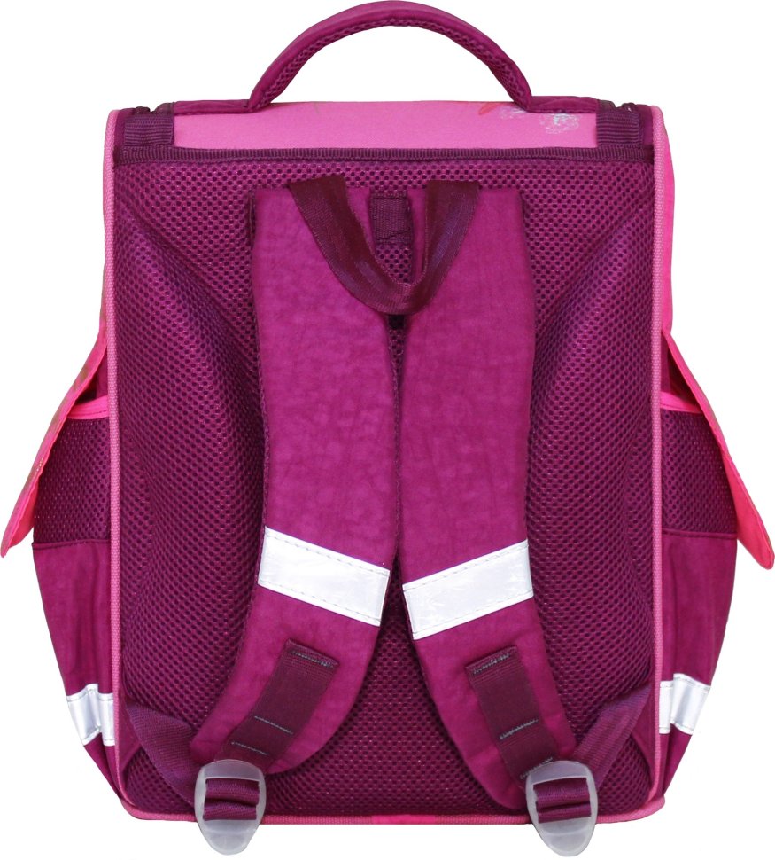 Яркий каркасный девчачий рюкзак для школы из текстиля Bagland 53302