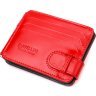 Женский кожаный зажим для денег красного цвета CANPELLINI (2421938) - 1