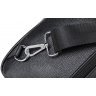 Невелика чоловіча шкіряна сумка-слінг на плече в чорному кольорі Tiding Bag (15885) - 7