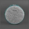 Кругла фетровий сумка c шкіряними вставками бірюзового кольору BlankNote Пігулка (12820) - 3