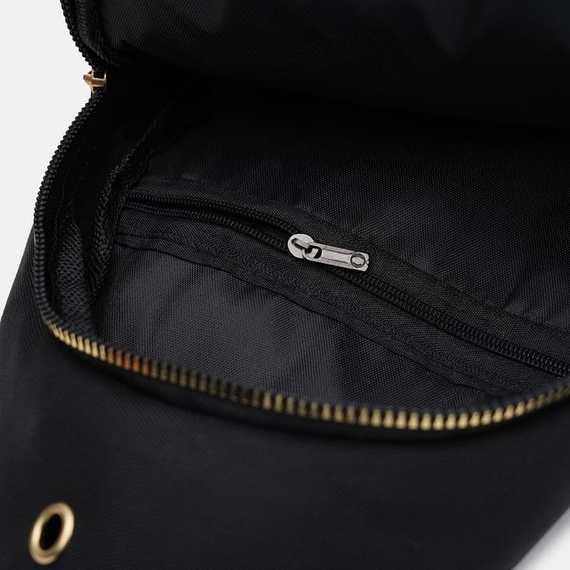 Женская сумка слинг из качественного текстиля с цветочным декором Monsen 104502 черного цвета modnotak фото №5